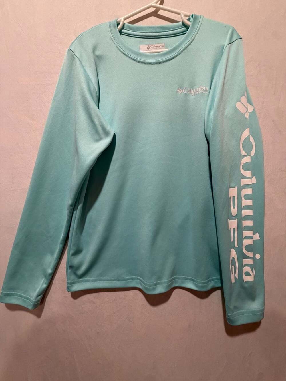Columbia PFG Terminal Tackle Long Sleeve Shirt kids Size S (8) Blue